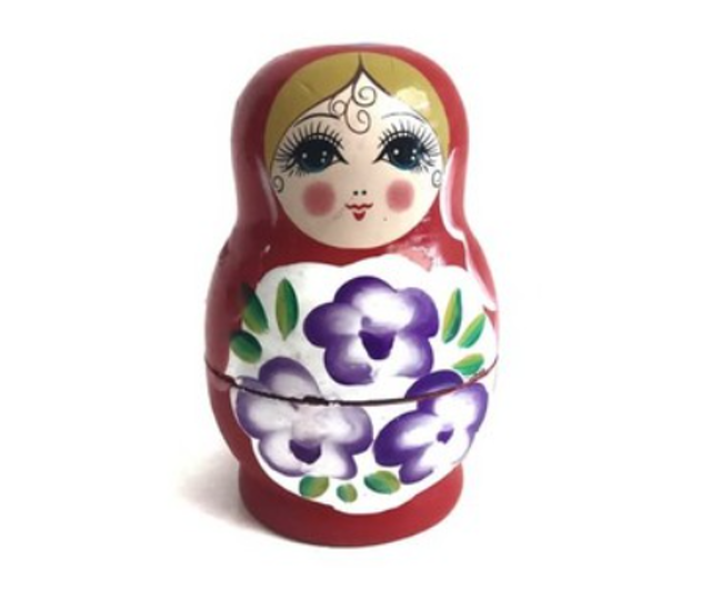 Boneka Kayu Babushka Matryoshka Chibi Cuby Isi 5 1